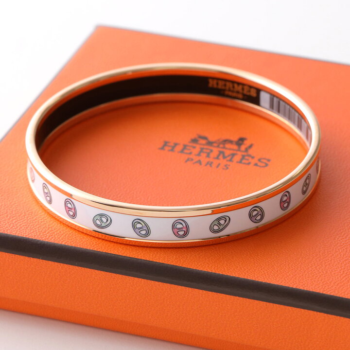 楽天市場】HERMES エルメス エナメルブレスレット ファン Funny Ice 