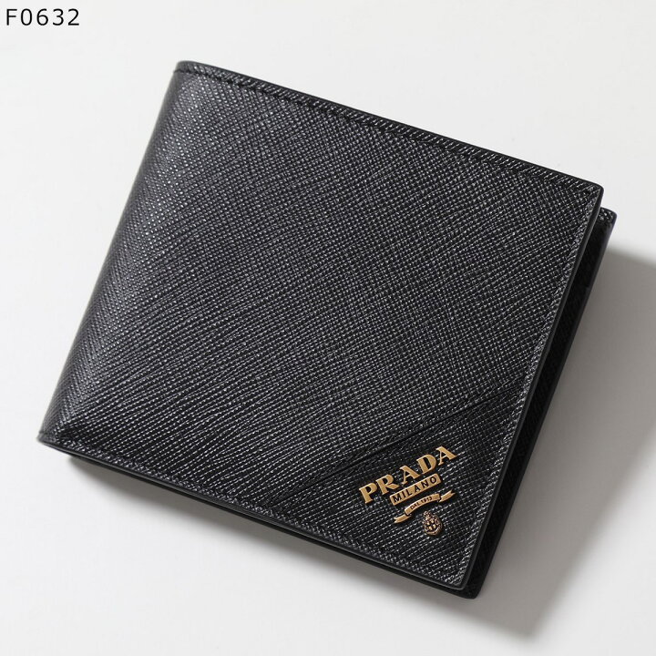 楽天市場】PRADA プラダ 二つ折り財布 SAFFIANO METAL 2MO738 QME 