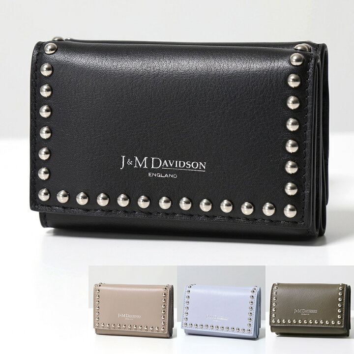 楽天市場】J&M DAVIDSON 三つ折り財布 FOLD WALLET WITH STUDS SFLW 