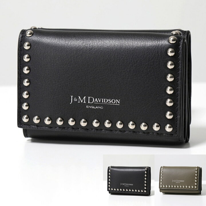 楽天市場】J&M DAVIDSON 三つ折り財布 FOLD WALLET WITH STUDS SFLW 