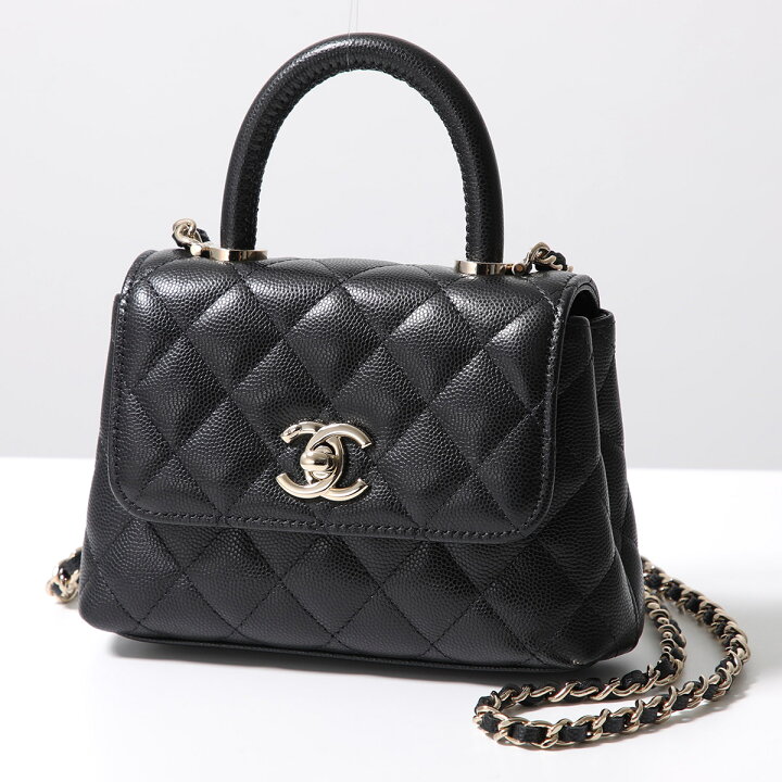 楽天市場】CHANEL シャネル ショルダーバッグ ミニミニ ココハンドル  