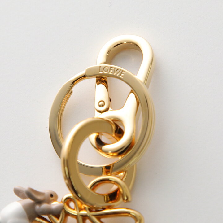 楽天市場】LOEWE ロエベ キーリング ANAGRAM CHARM BUNNY アナグラム 