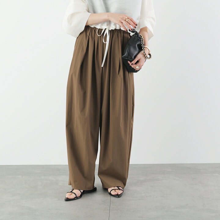 A18998 極美品 ディーゼル P-SMASH サテンワイドパンツ 黒茶48 楽天 