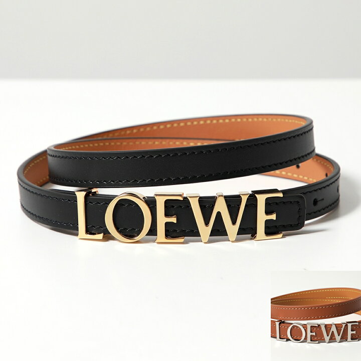 楽天市場】LOEWE ロエベ ナローベルト E619Z16X16 レディース レザー 