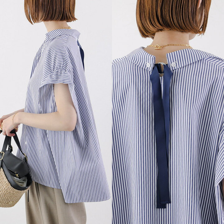 楽天市場】HERENCIA ヘレンチア ブラウス Back ribbon blouse H425134