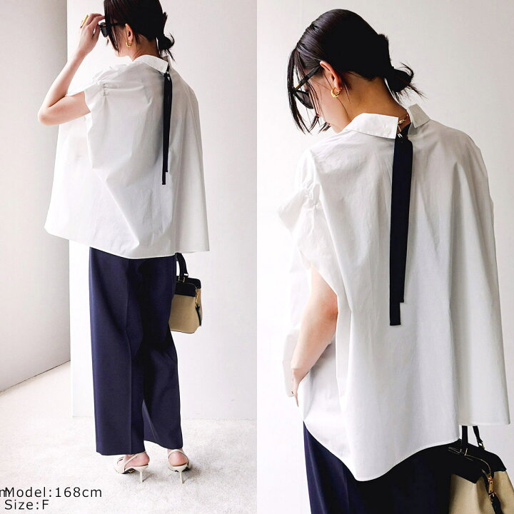 楽天市場】HERENCIA ヘレンチア ブラウス Back ribbon blouse H425134 