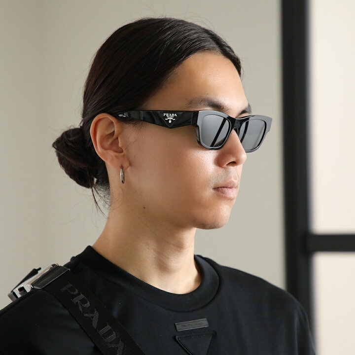 楽天市場】PRADA プラダ シンボルサングラス SPR B09 メンズ スクエア  
