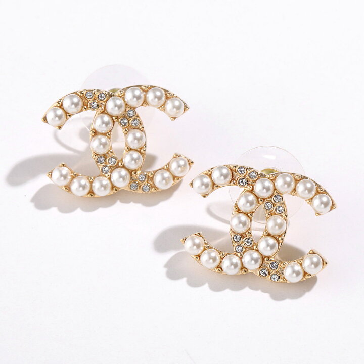 楽天市場】CHANEL シャネル ピアス ABD722 B17215 レディース パール 