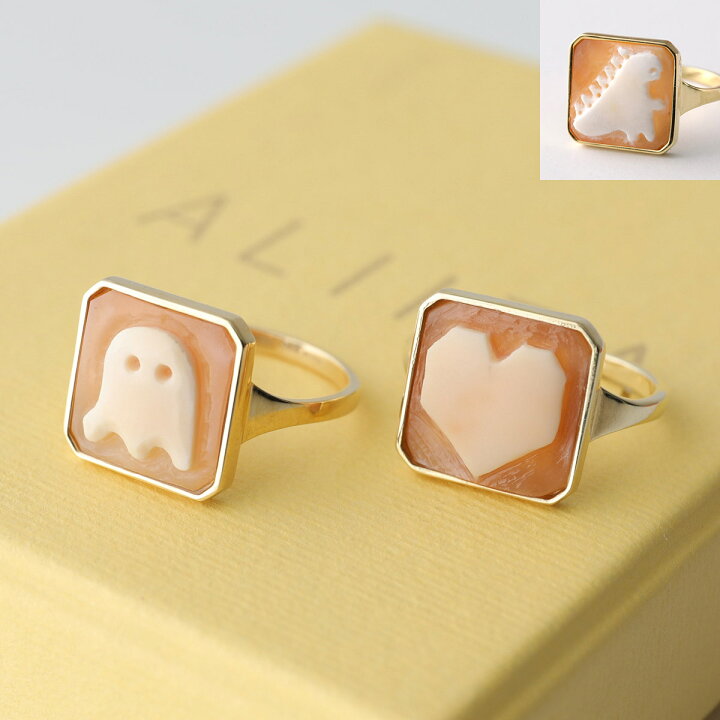 楽天市場】ALIITA アリータ リング MINI CAMEO RING CORAZON FANTASMA 