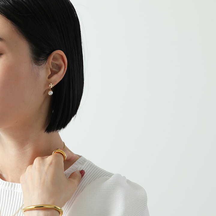 楽天市場】TORY BURCH トリーバーチ ピアス Pearl Front-Back Earring 