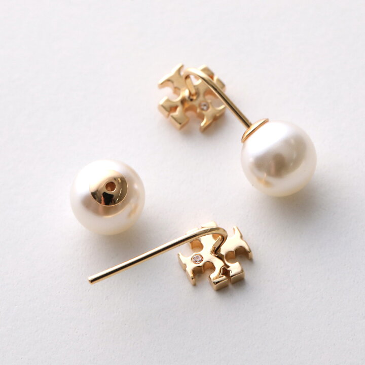 楽天市場】TORY BURCH トリーバーチ ピアス Pearl Front-Back Earring 