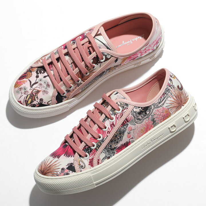 楽天市場】FERRAGAMO フェラガモ スニーカー 0737448 BORG PRINT 