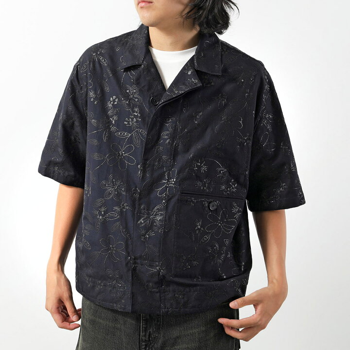 楽天市場】HERMES エルメス 半袖シャツ Fleurs technique short-sleeve 
