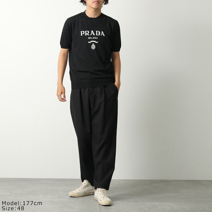 楽天市場】PRADA プラダ ニット UMB272 1075 メンズ クルーネック 