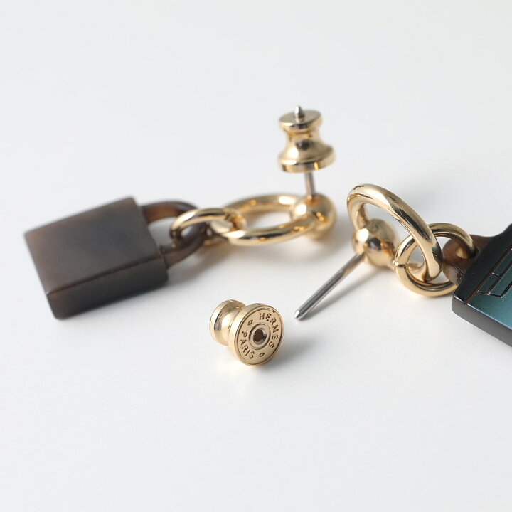 楽天市場】HERMES エルメス ピアス Amulettes Maroquinier Fusion 