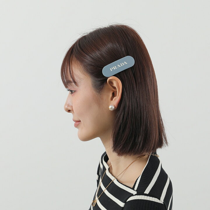 Prada バレッタ Prada ヘアクリップ 国内直営 ギフト PRADA プレックス 