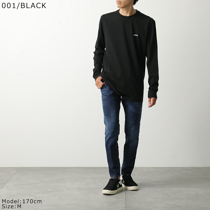 ボス Boss 【 Crew Logo T-Shirt Men Navy 402 】 クルー ロゴ Tシャツ メンズファッション トップス Tシャツ カットソー メンズ 紺色 ネイビー