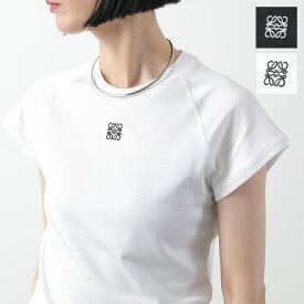 LOEWE ロエベ Tシャツ SMALL FIT T-SHIRT スモールフィット S359Y22X96 レディース 半袖 カットソー アナグラム 刺繍 カラー2色 S359Y22X961100