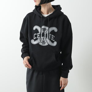 CELINE �Z���[�k �p�[�J�[ RY0JH670Q.38AW ���f�B�[�X �X�E�F�b�g �v���I�[�o�[ ���� �R�b�g�� �t�[�f�B �g���I���t ���S �u���b�N