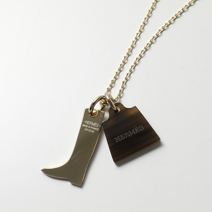 楽天市場】HERMES エルメス ネックレス Amulette Maroquinier 