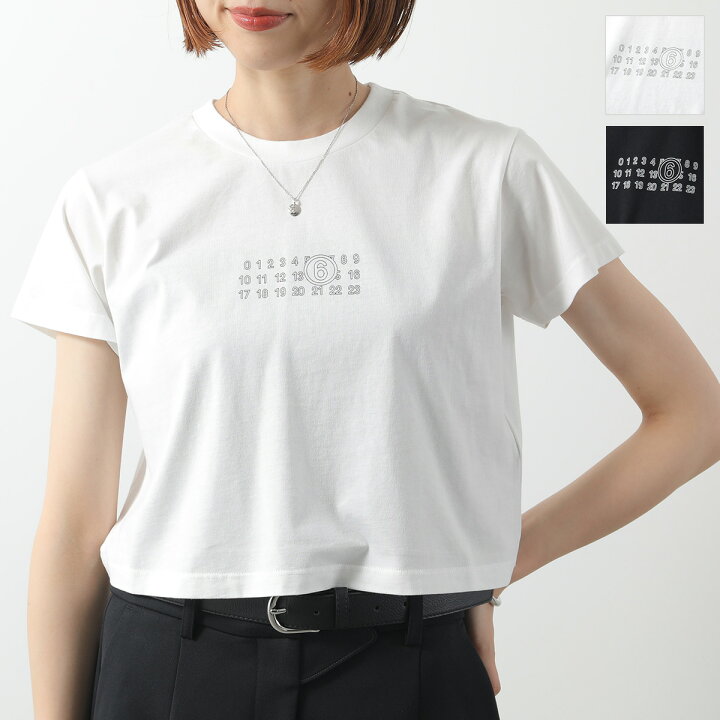 楽天市場】MM6 エムエムシックス メゾンマルジェラ クロップドTシャツ