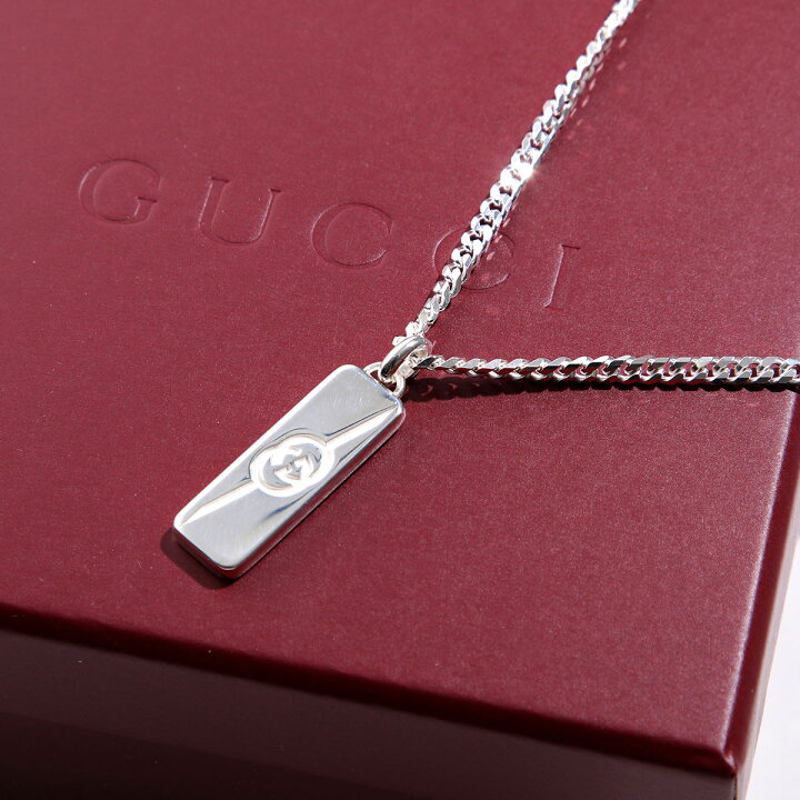 楽天市場】GUCCI グッチ ネックレス GUCCI TAG 774055 J8400 メンズ 