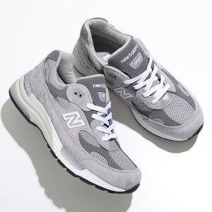 New Balance ニューバランス スニーカー Made in USA 992 Core U992GY レディース ローカット Dウィズ スウェード メッシュシューズ 厚底 靴 グレー