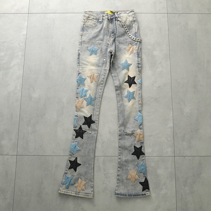 楽天市場】GUAPI グアピ ジーンズ Powder Blue Vintage Stars Denim 