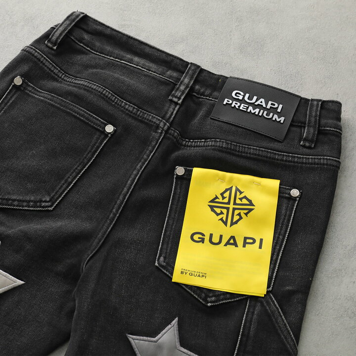 楽天市場】GUAPI グアピ ジーンズ Obsidian Black Vintage Stars Denim 
