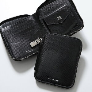 GIVENCHY WoVB ܂z COMPACT ZIPPED WALLET BK60F2 K1T4 Y U[ 4G S Kꂠ ~jz 001/BLACK