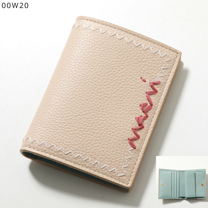 楽天市場】MARNI マルニ 二つ折り財布 PFMOQ14Q11 P6533 レディース  