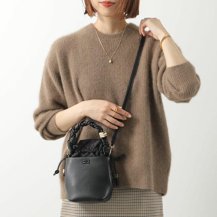 楽天市場】GANNI ガニー バケットバッグ Bou Bucket Mini A6800 5894 