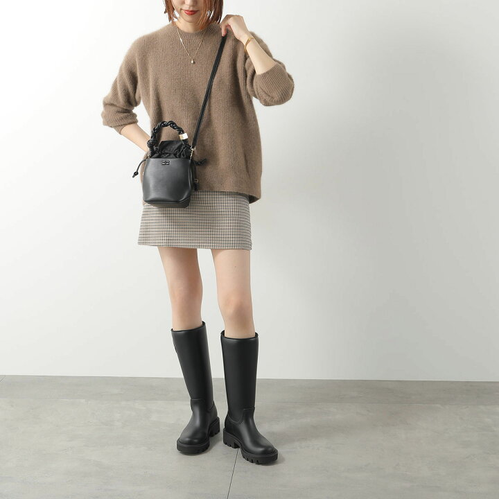 楽天市場】GANNI ガニー バケットバッグ Bou Bucket Mini A6800 5894 