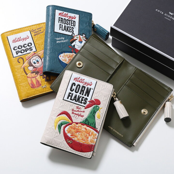 楽天市場】ANYA HINDMARCH アニヤハインドマーチ 二つ折り財布 Anya 