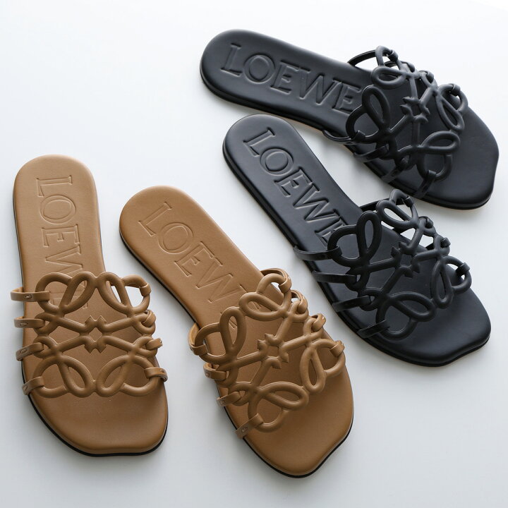 楽天市場】LOEWE ロエベ サンダル PETAL ANAGRAM SLIDE ペタル 
