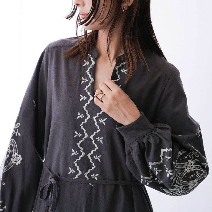 楽天市場】ne Quittez pas ヌキテパ ワンピース Crimp Cotton Anglaise 