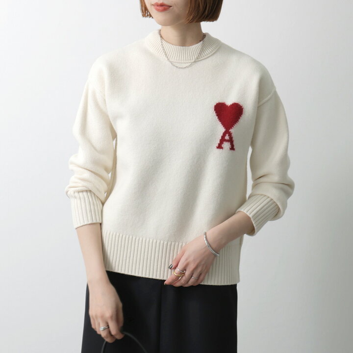 楽天市場】ami paris アミパリス ニット Ami De Coeur UKS838 018 