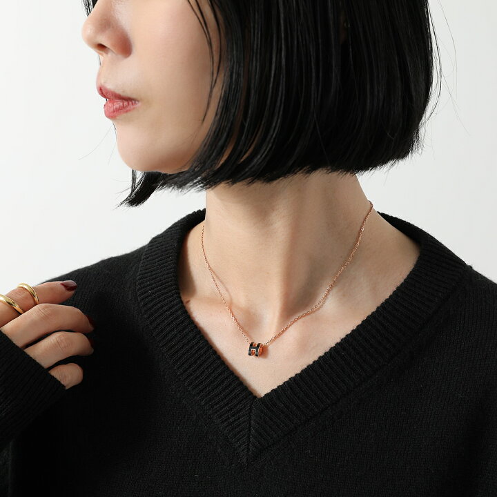 楽天市場】HERMES エルメス ネックレス ポップアッシュ ミニ Pop H  
