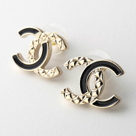 CHANEL シャネル ピアス ABG219 B21624 レディース ココマーク CCロゴ マトラッセ メタル スタッド アクセサリー U3083