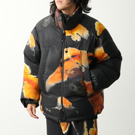 Y-3 ワイスリー ダウンジャケット AOP PUFFER JACKET KA2364 メンズ ナイロン パフ ジップアップ インナースリーブ ロゴ MULTCO/BLACK