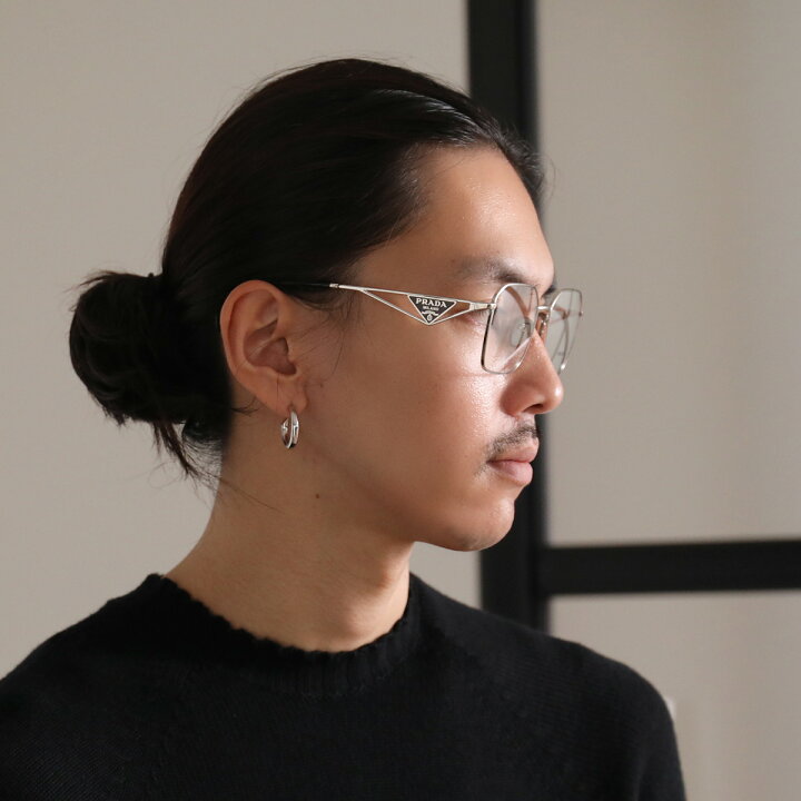 楽天市場】PRADA プラダ メガネ VPR A51 メンズ ポリゴン型 メタル 