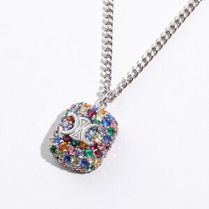 yő2~OFFN[|ΏہE12/11-159zCELINE Z[k lbNX 461OM6BCZ.14AG fB[X ACXh gIt y_g L[rbNWRjA `F[ ANZT[ Multicolor/Silver