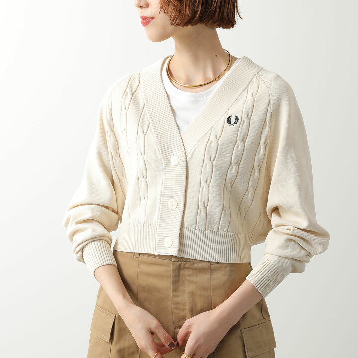 楽天市場】FRED PERRY フレッドペリー カーディガン Cable Knit 