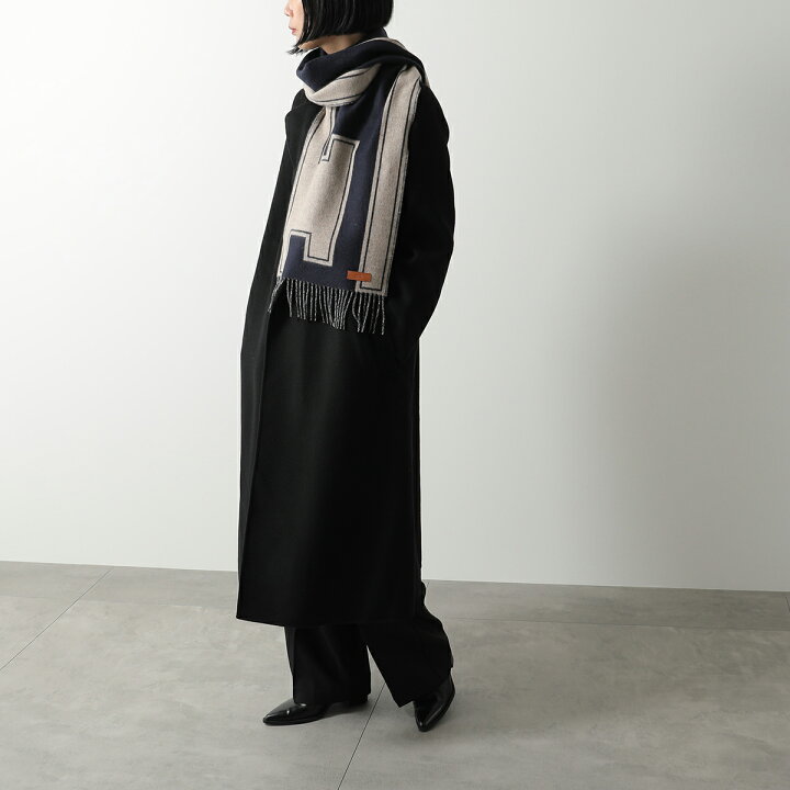 楽天市場】HERMES エルメス マフラー 160×30 クレ・ドゥ・H Clou de H  
