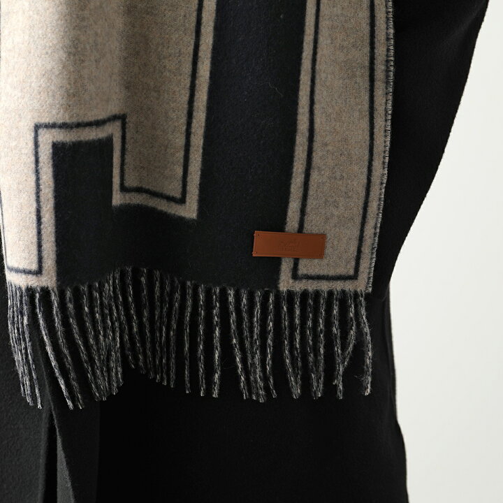 楽天市場】HERMES エルメス マフラー 160×30 クレ・ドゥ・H Clou de H  