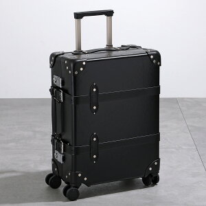 GLOBE TROTTER O[ugb^[ L[P[X New Centenary 4x Wheel Carry On Case Y gxobO  BLACK/BLACK/CHROME