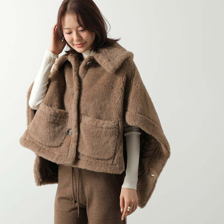 楽天市場】MAX MARA マックスマーラ ケープ NEWTERZO4 ニューテルツォ 