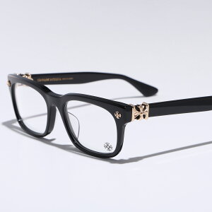 CHROME HEARTS クロムハーツ メガネ VAGILANTE メンズ スクエア型 セルフレーム フルリム めがね 眼鏡 アイウェア 伊達メガネ 黒縁メガネ BK-GP