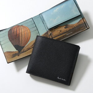 Paul Smith �|�[���X�~�X ��܂���z WALLET BILLFOLD COIN M1A 4833 MBALLO �����Y ���U�[ �o���[�� ���K����t�� �~�j���z 79