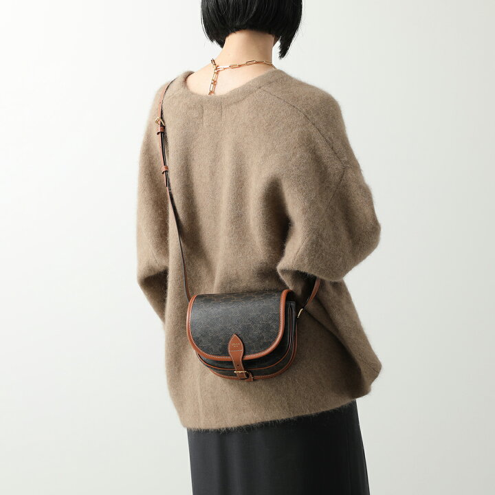 楽天市場】CELINE セリーヌ ショルダーバッグ Medium Folco ミディアム 